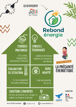 Flyer sur le dispositif Rebond Energie
