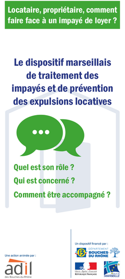 Visuel Dépliant dispositif mareillais de prévention des expulsions