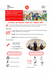 Synthèse du Carrefour de l'habitat 2025