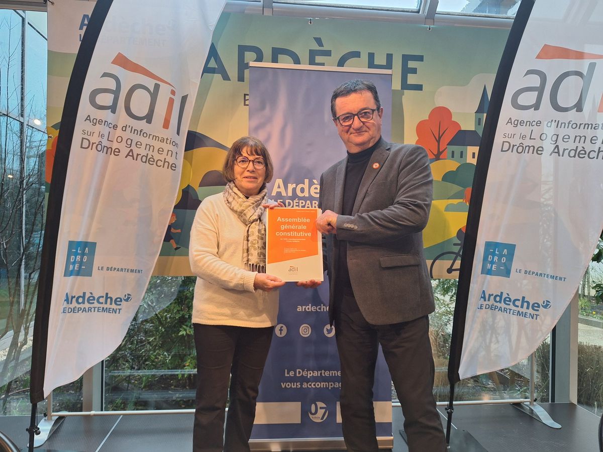 Photo : Fabrice Larue, Conseiller départementale de la Drôme - Martine Olivier, Conseillère Départementale de l'Ardèche